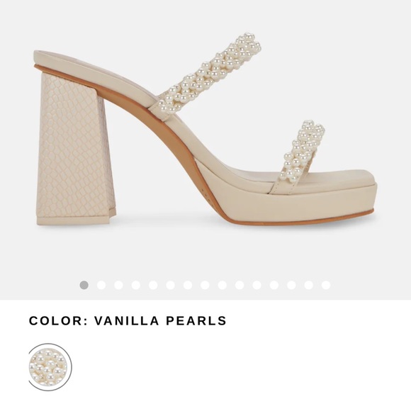 Dolce vita Ariele Pearl heels size 7 worn twice - Picture 1 of 6